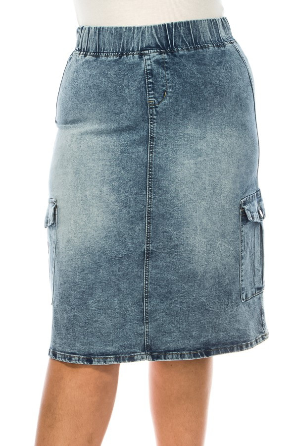 Denim Skirt Plus Size