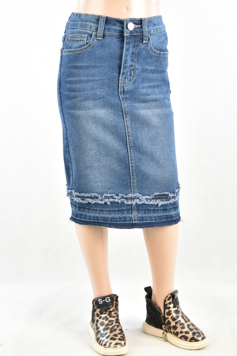 Girls Denim Skirt