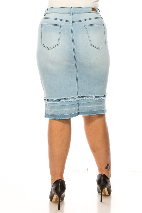 Denim Skirt Plus Size