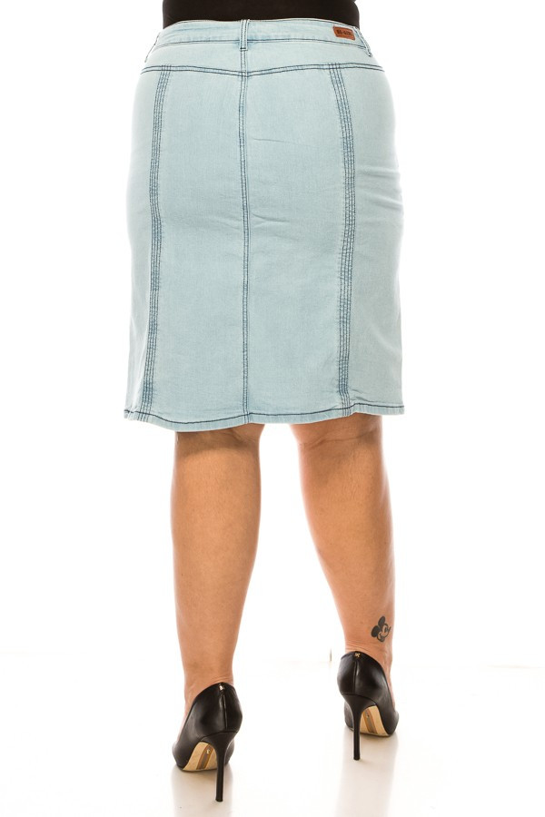 Denim Skirt Plus Size