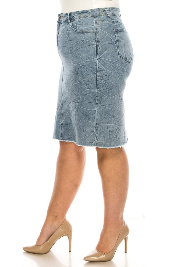 Denim Skirt Plus Size
