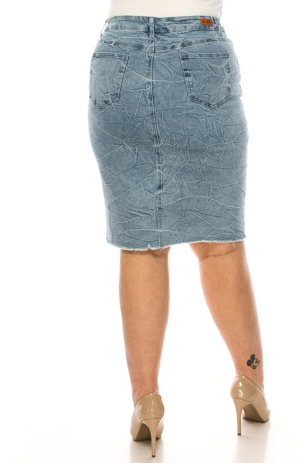 Denim Skirt Plus Size