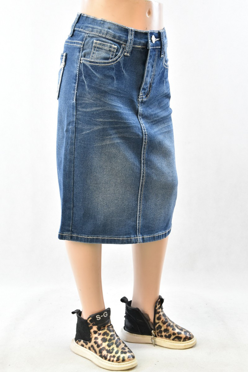 Girls Denim Skirt