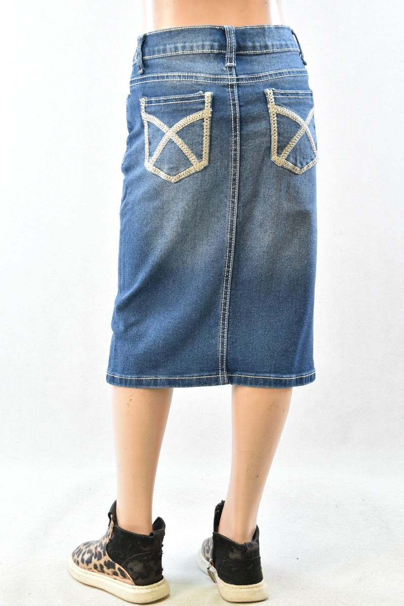 Girls Denim Skirt