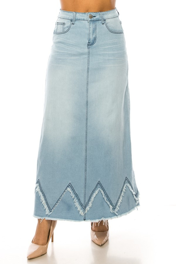 Denim Skirt Long Skirt