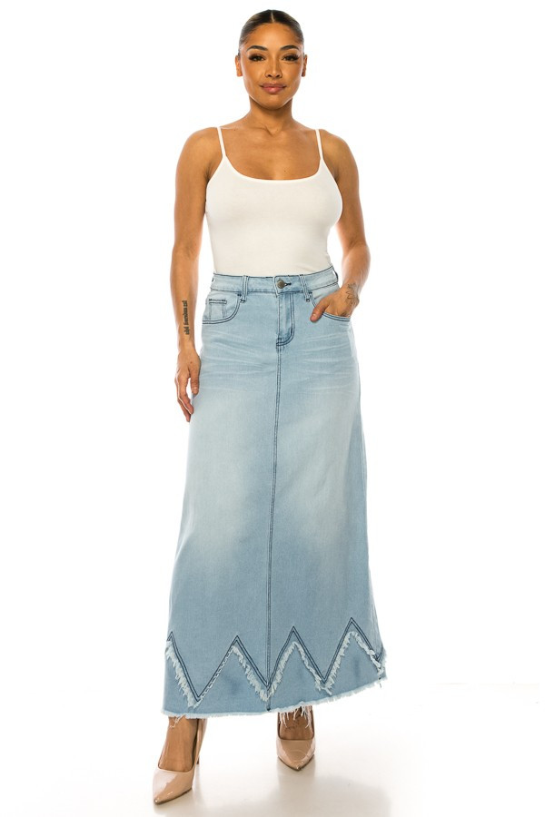 Denim Skirt Long Skirt