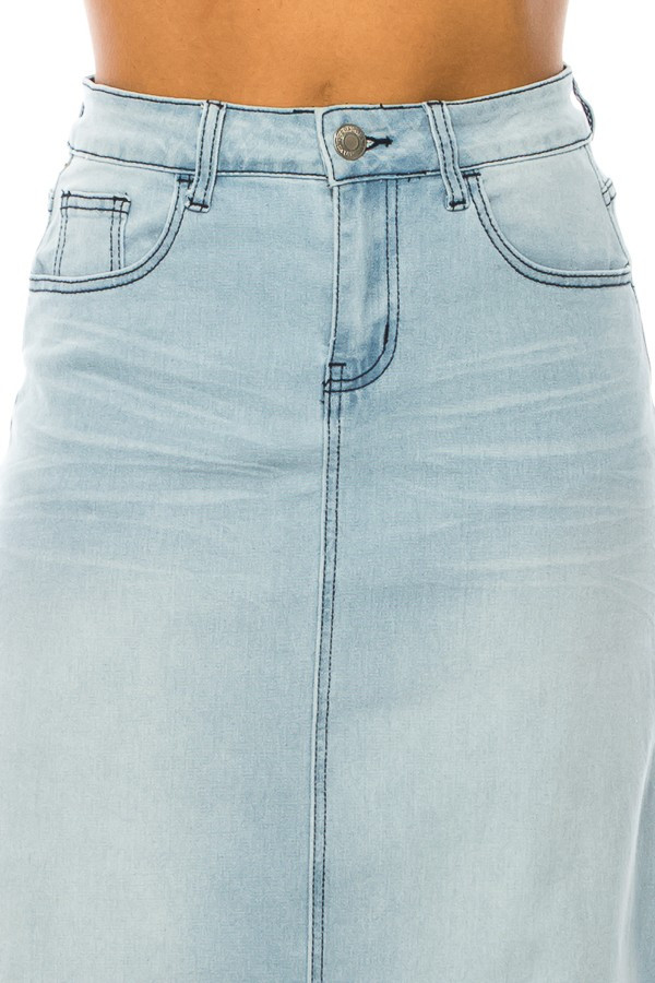 Denim Skirt Long Skirt