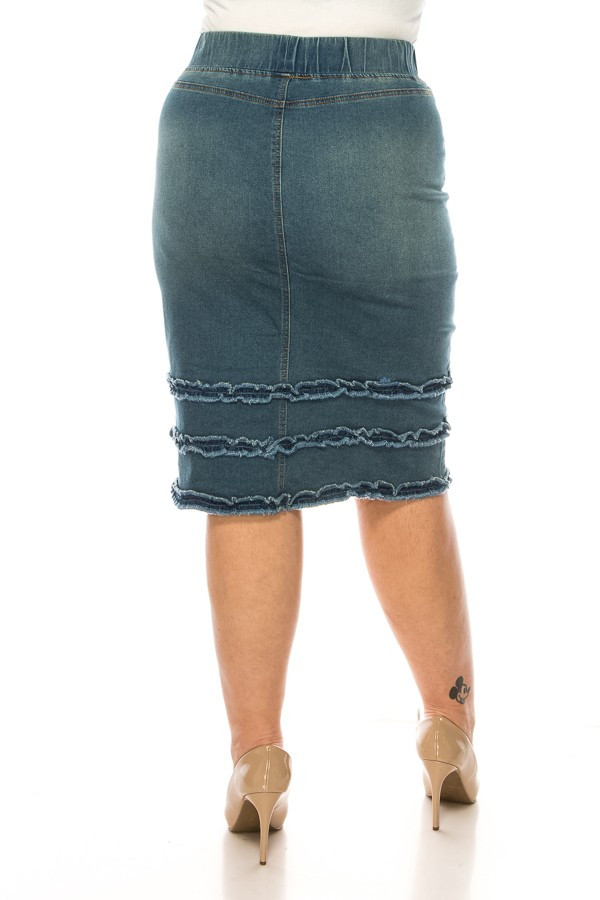Denim Skirt Plus Size