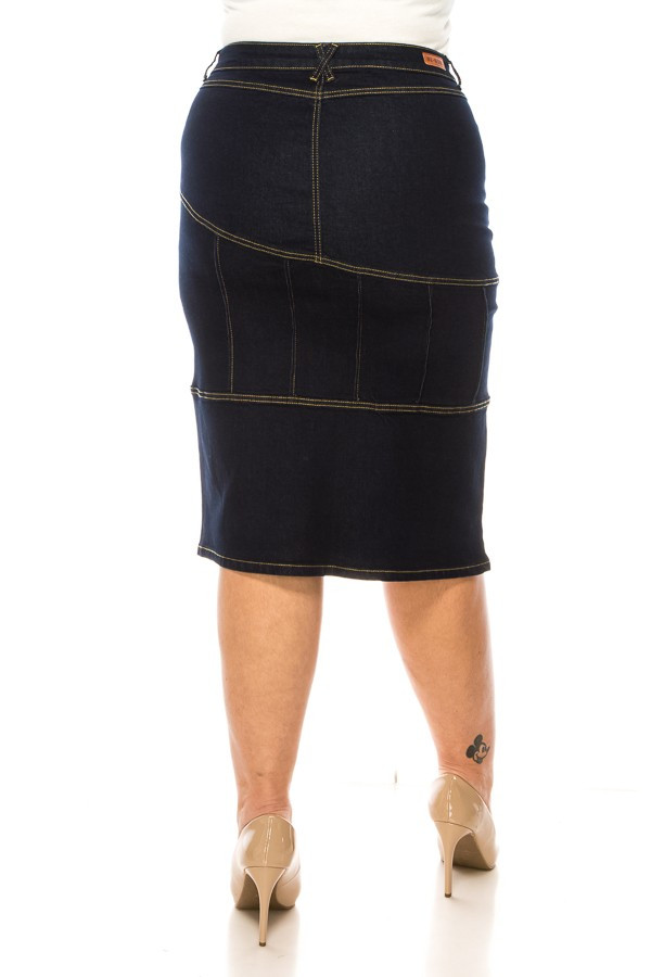 Denim Skirt Plus Size