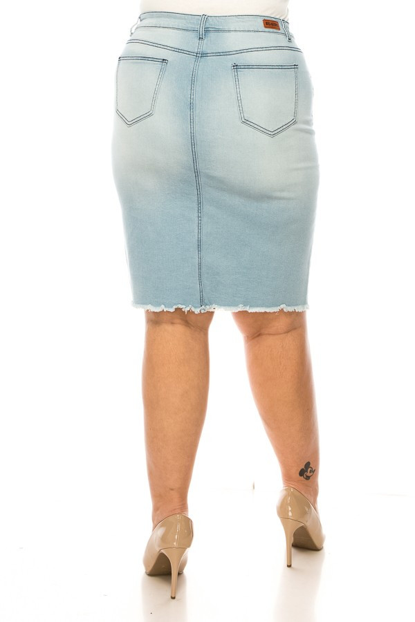 Denim Skirt Plus Size