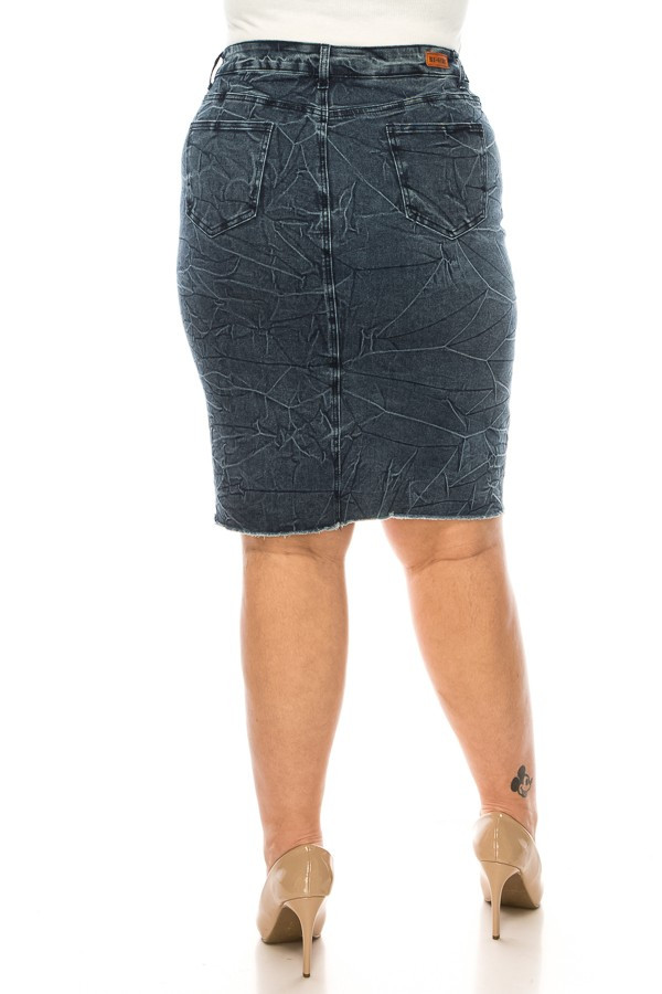 Denim Skirt Plus Size