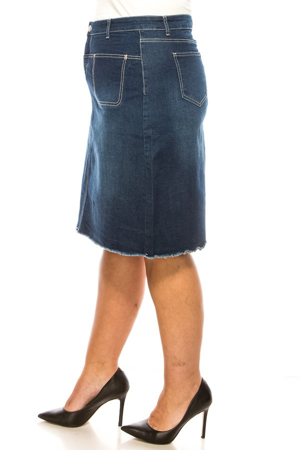 Denim Skirt Plus Size