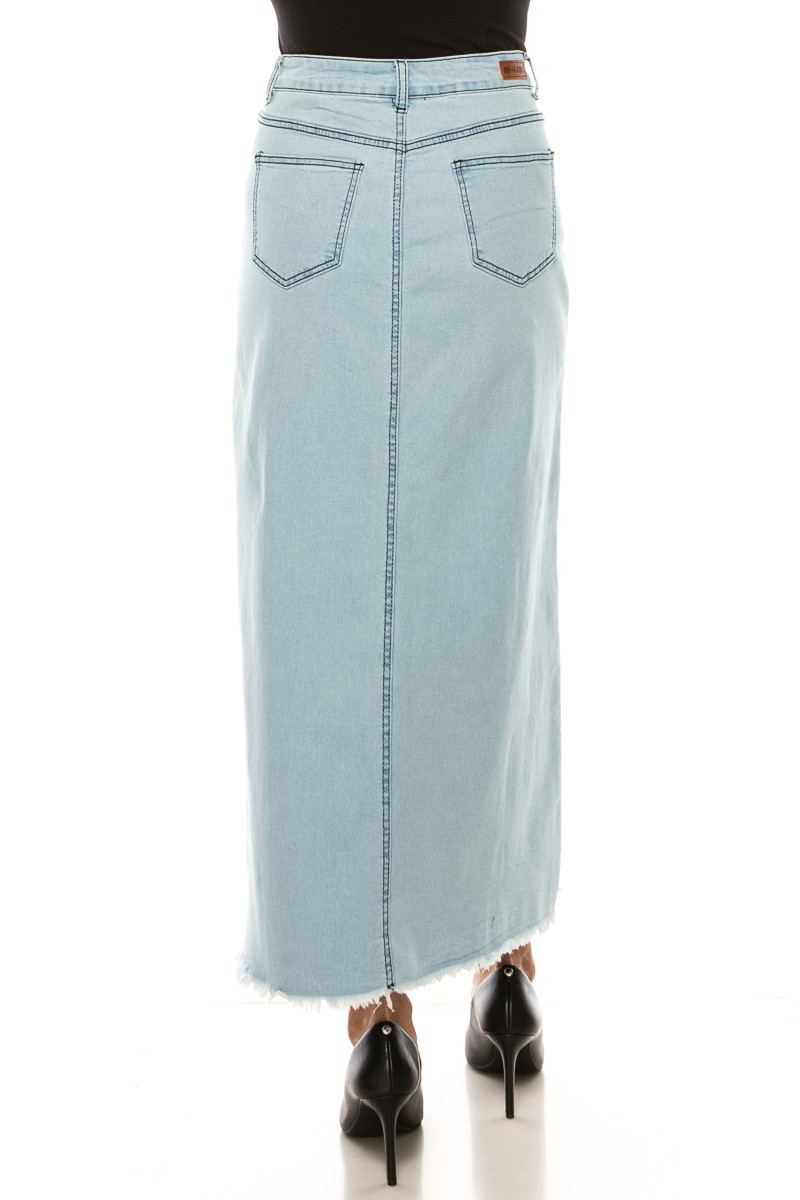 Denim Long Skirt