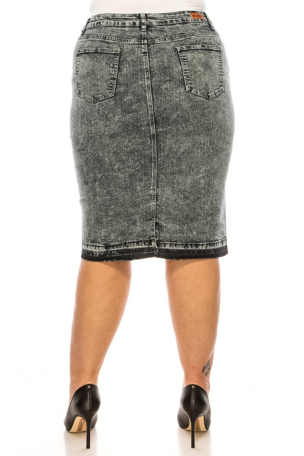 Denim Skirt Plus Size