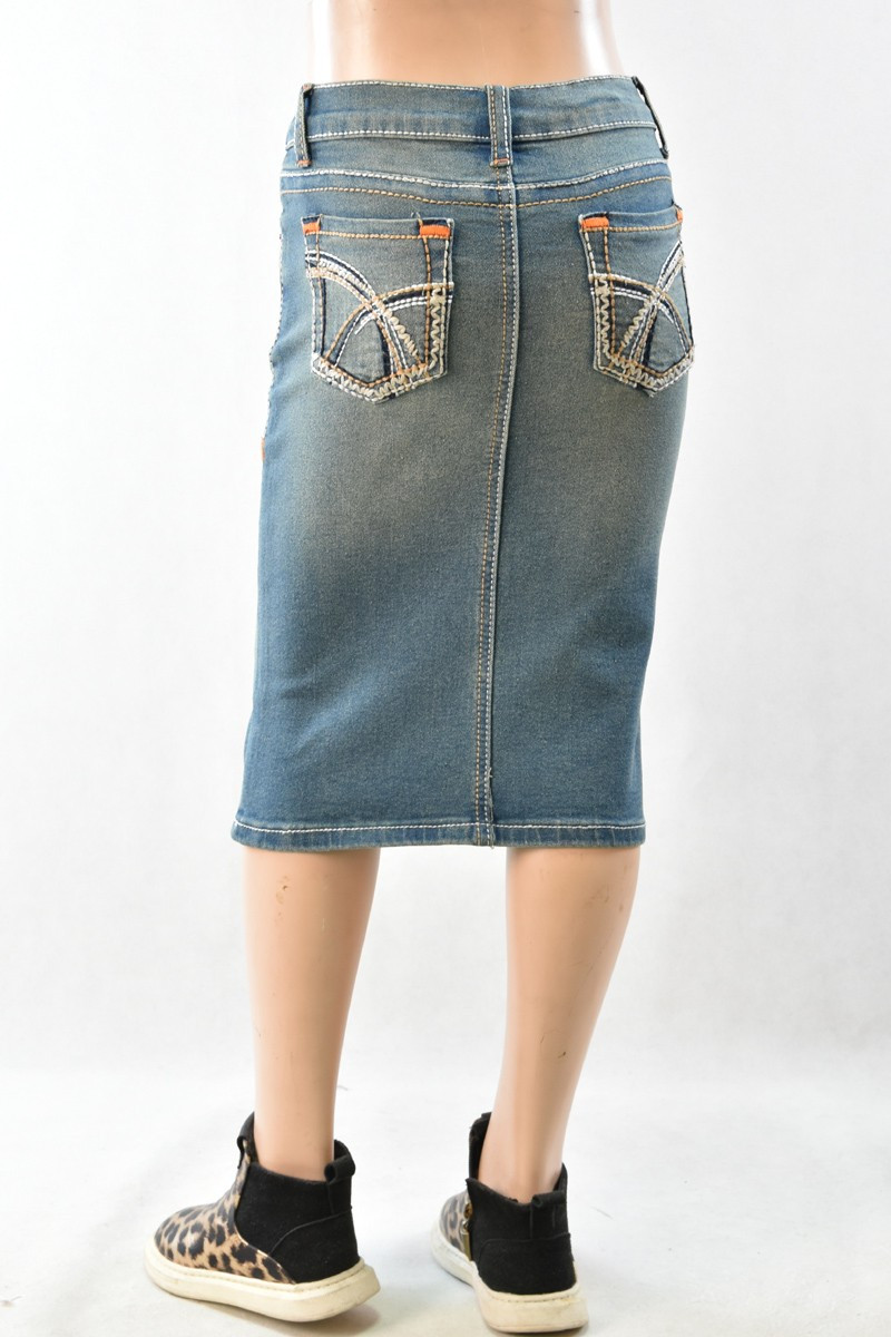 Girls Denim Skirt