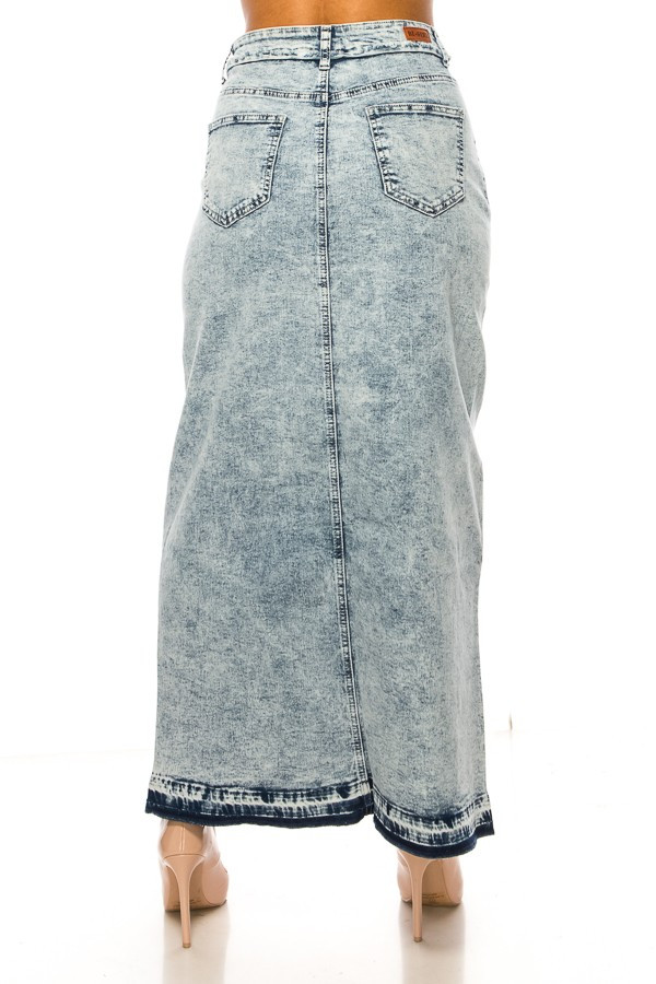 Denim Long Skirt