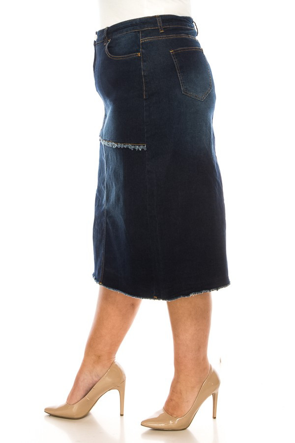 Denim Skirt Plus Size