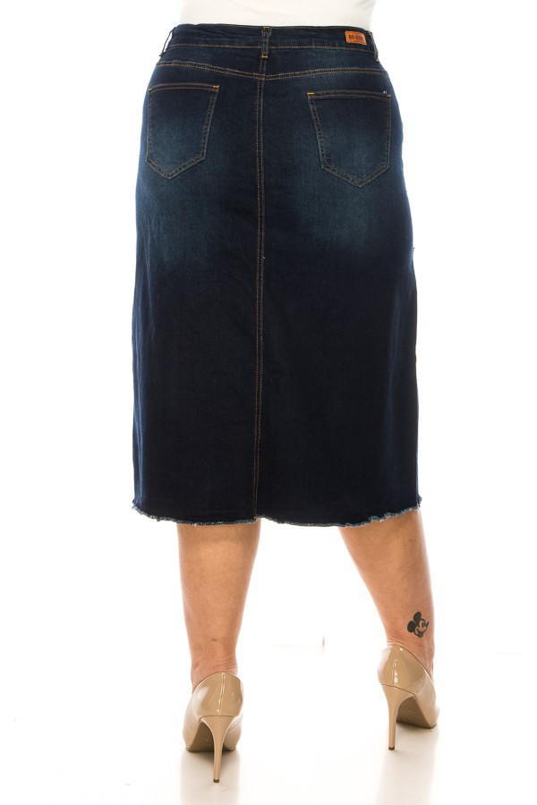 Denim Skirt Plus Size