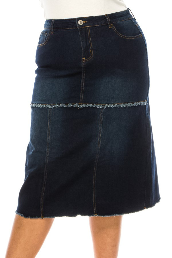 Denim Skirt Plus Size