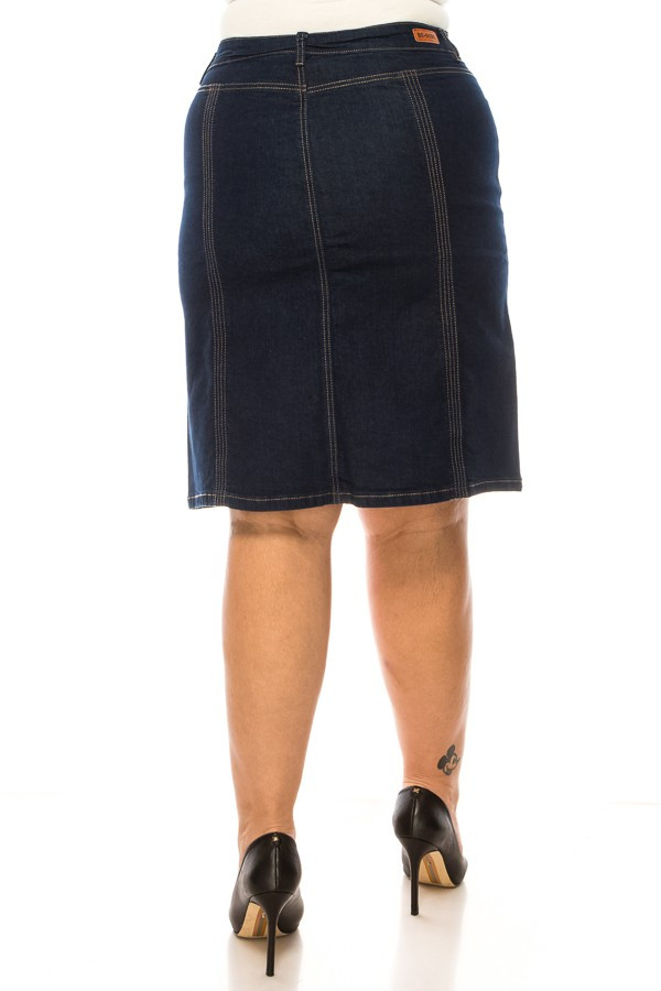Denim Skirt Plus Size