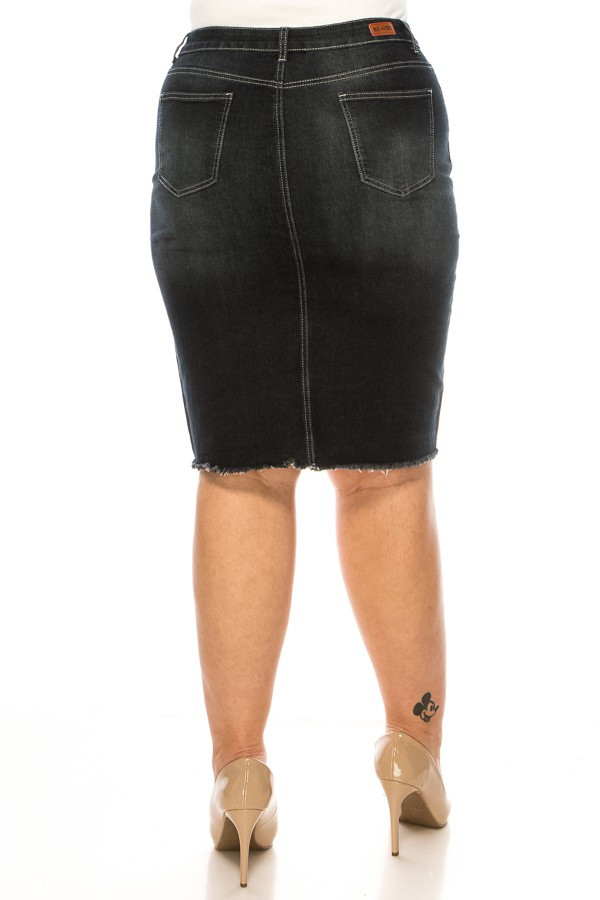 Denim Skirt Plus Size
