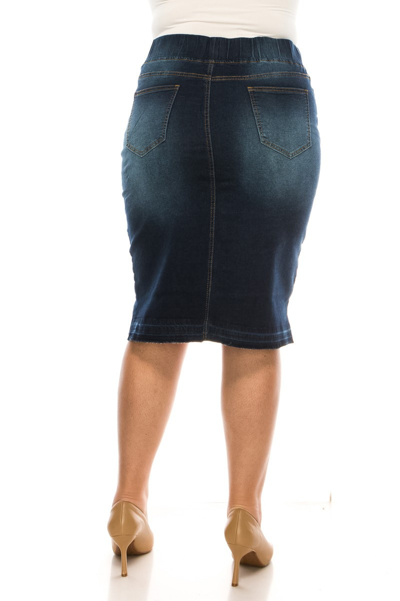 Denim Skirt Plus Size