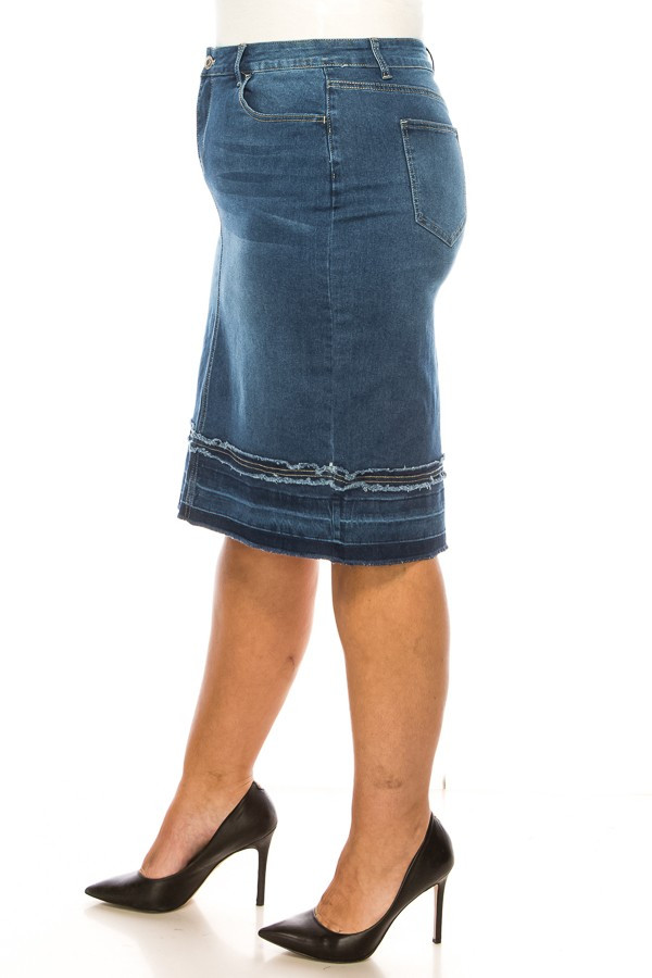 Denim Skirt Plus Size