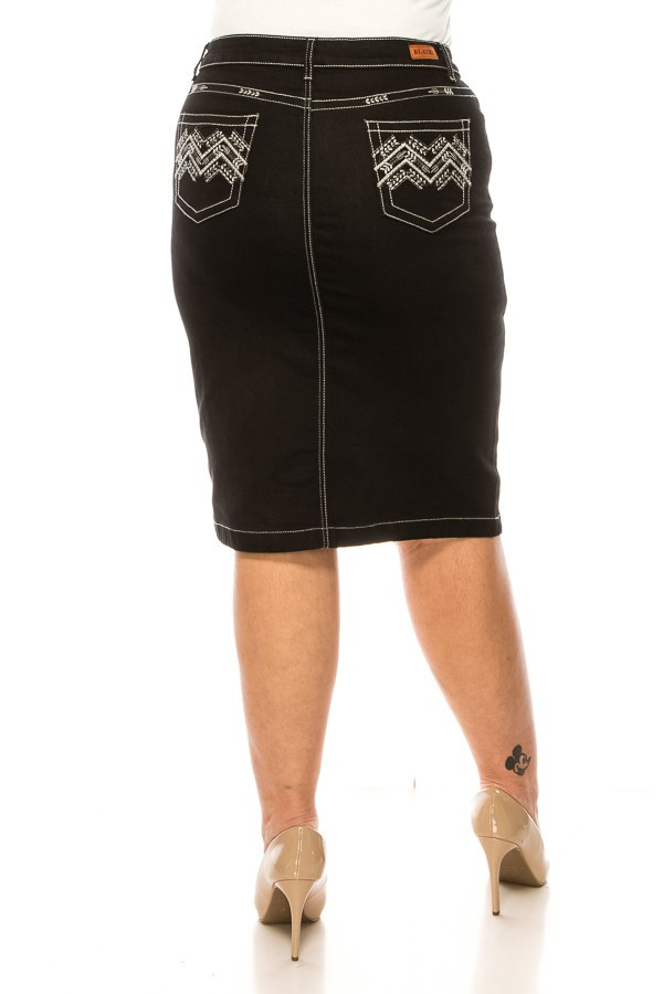 Denim Skirt Plus Size