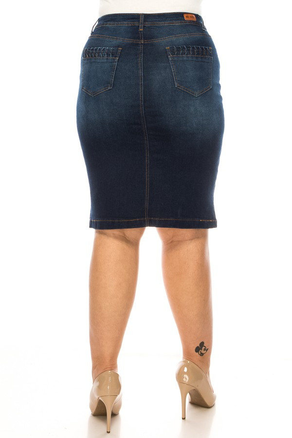 Denim Skirt Plus Size