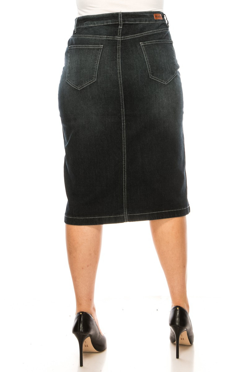 Denim Skirt Plus Size