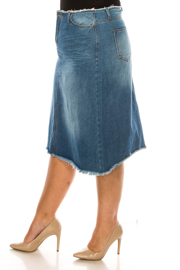 Denim Skirt Plus Size