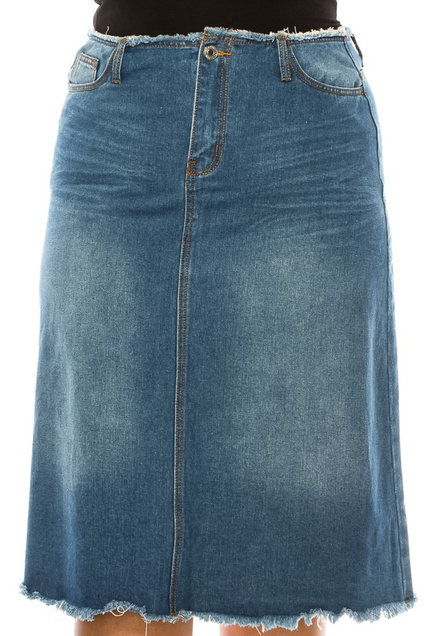 Denim Skirt Plus Size