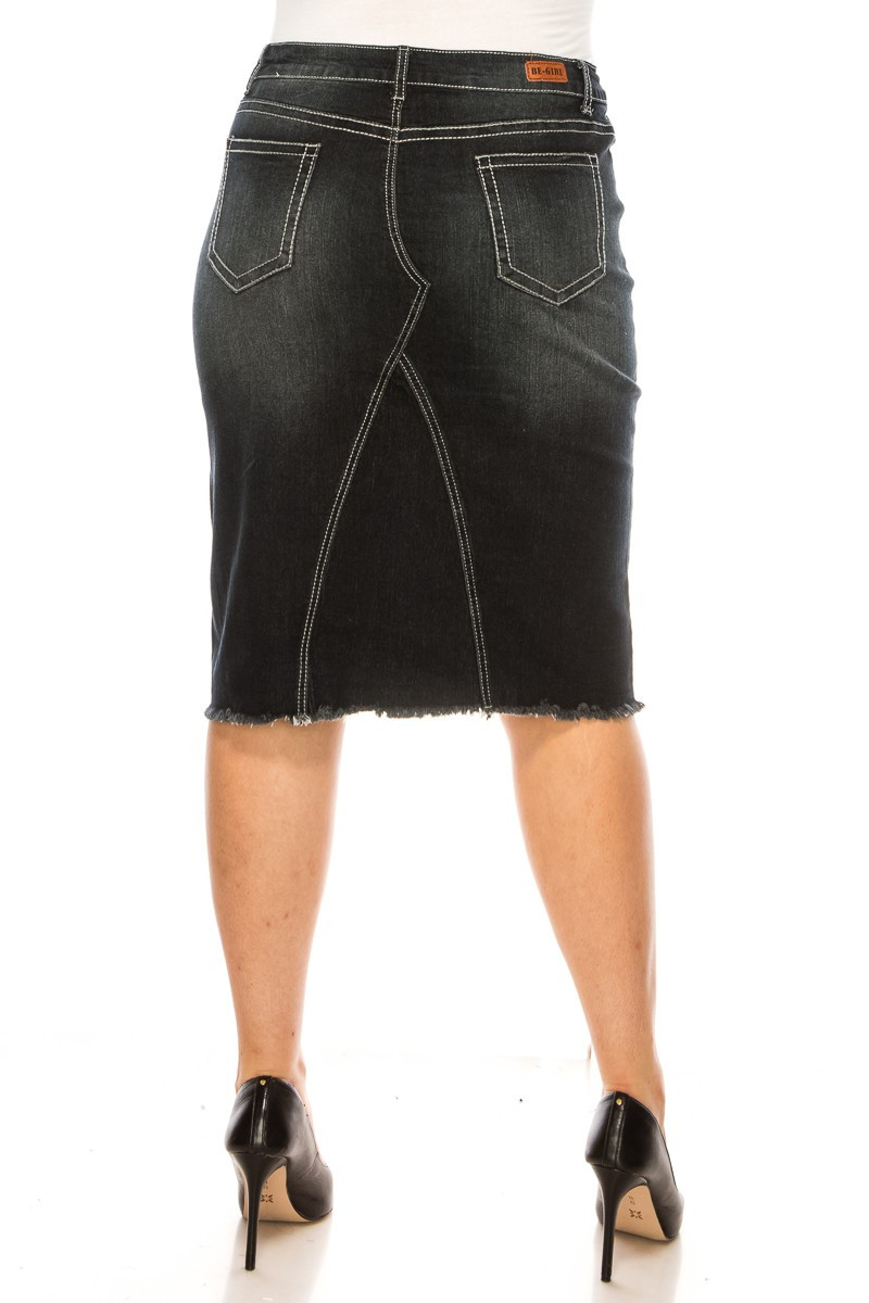Denim Skirt Plus Size