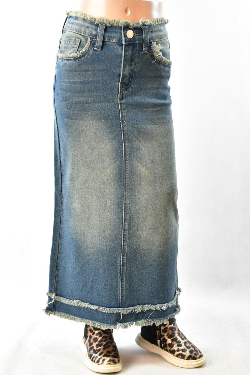 Girls Denim Skirt