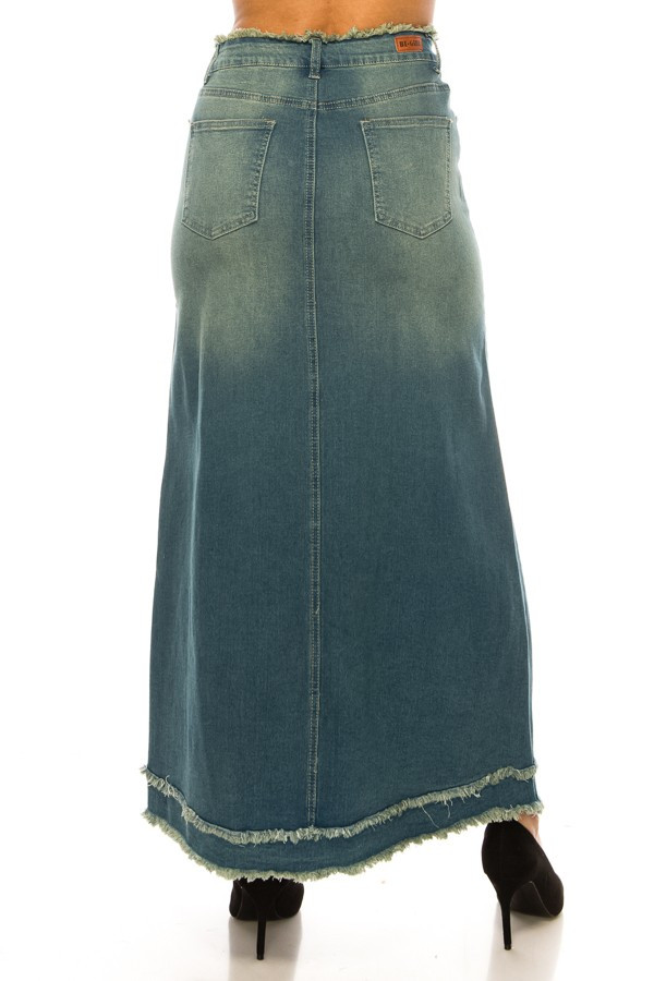 Denim Long Skirt