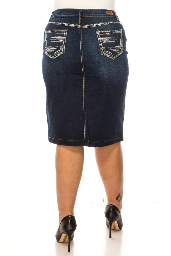 Denim Skirt Plus Size