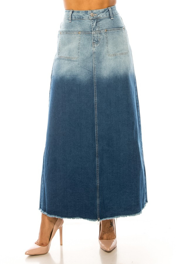 Denim Long Skirt