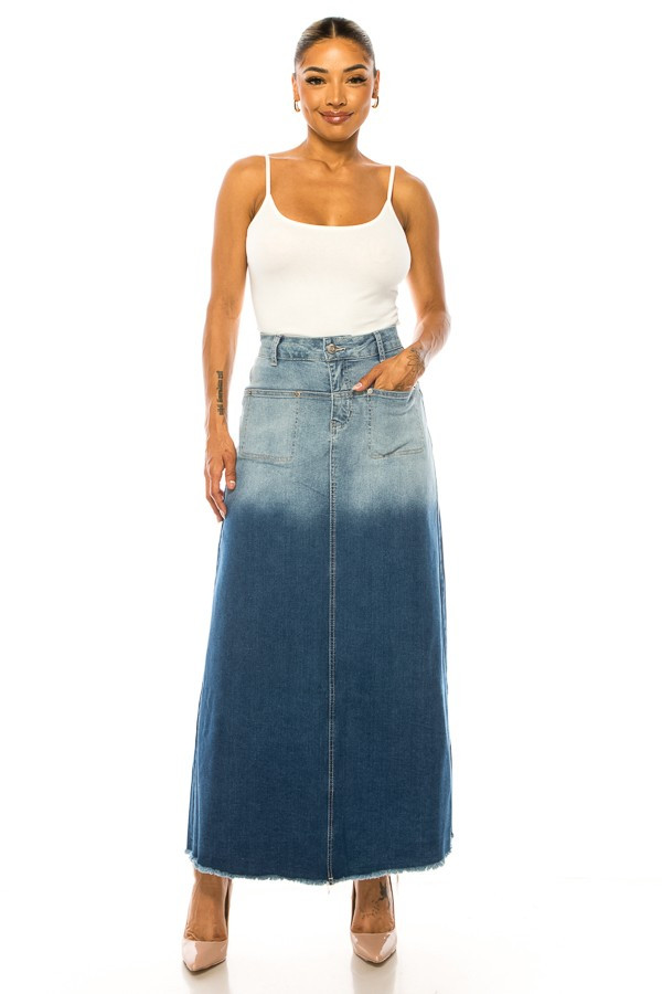 Denim Long Skirt