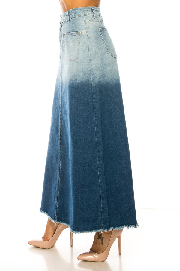 Denim Long Skirt