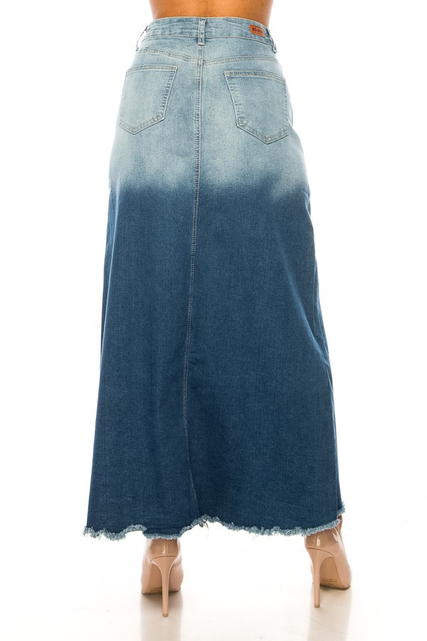 Denim Long Skirt