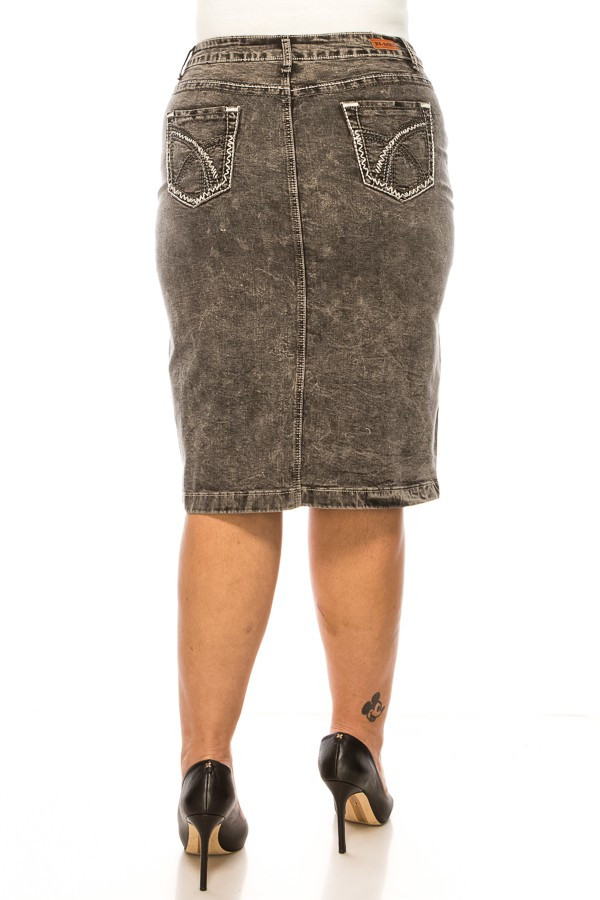 Denim Skirt Plus Size