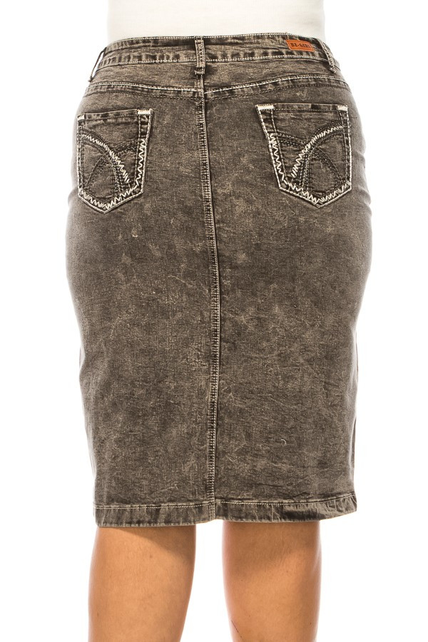 Denim Skirt Plus Size