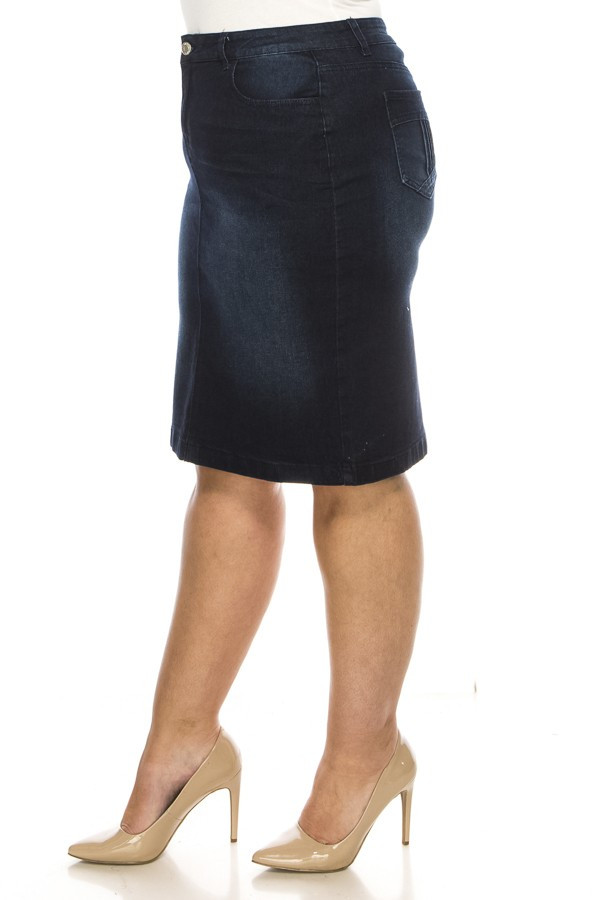 Denim Skirt Plus Size