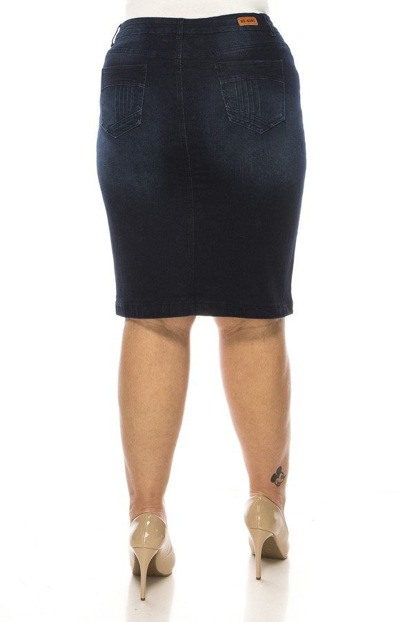 Denim Skirt Plus Size