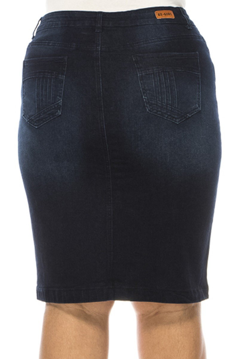 Denim Skirt Plus Size