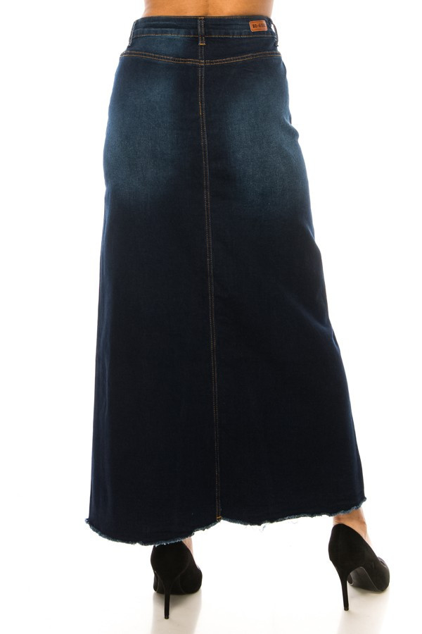 Denim Long Skirt