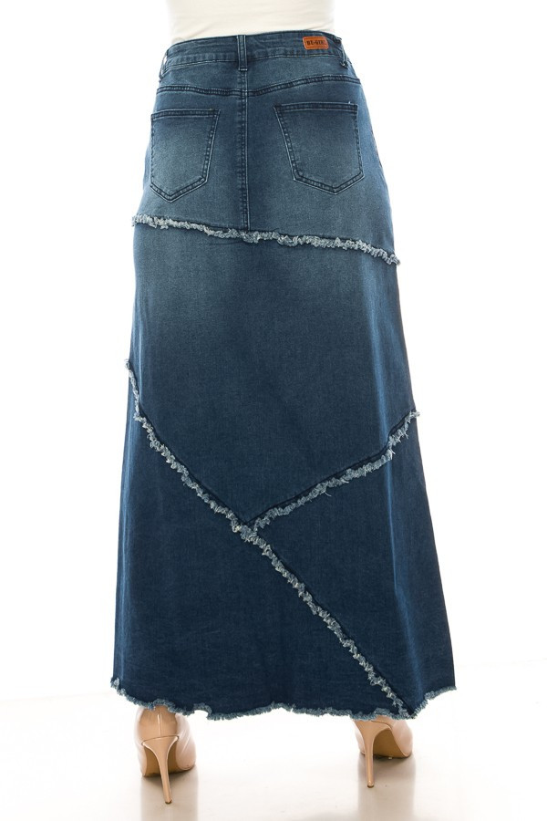 Denim Long Skirt