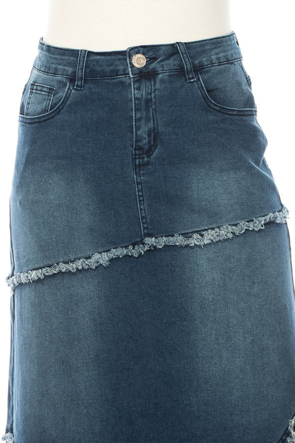 Denim Long Skirt