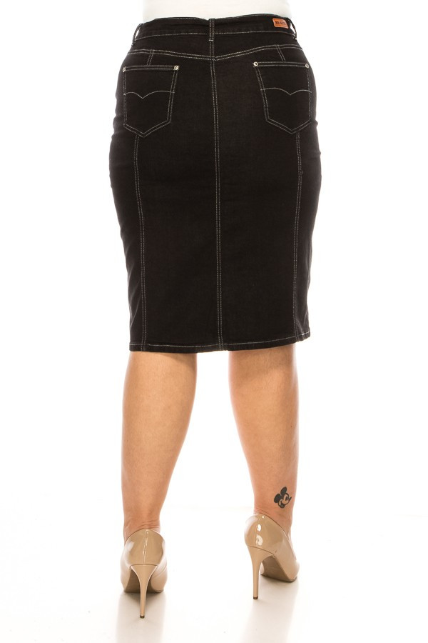 Denim Skirt Plus Size