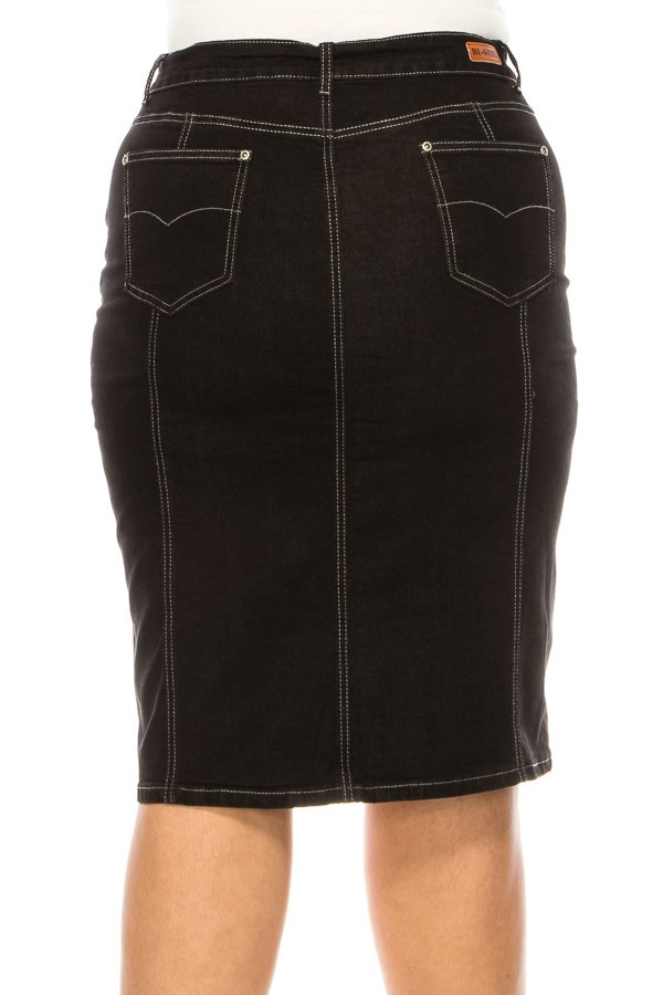 Denim Skirt Plus Size